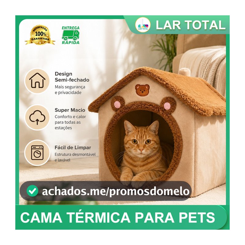 Casinha aconchegante para gatos, cama de pelúcia, ninho macio para pets
