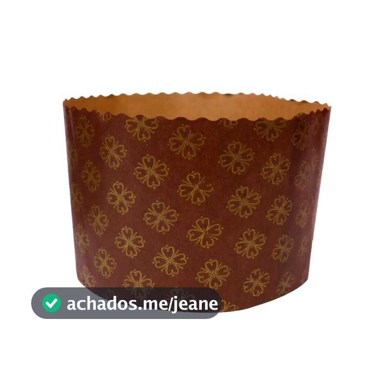 Forma para Panetone Marrom 500g c/10 - Ultrafest
