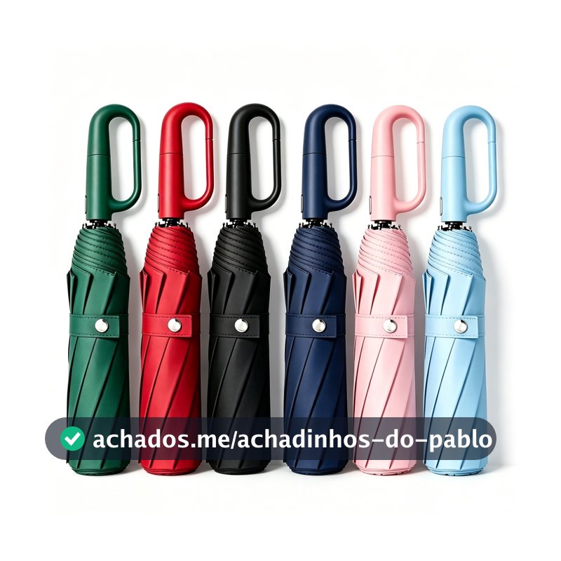 Sombrinha Automática Abre/Fecha Reforçada Contra Vento Proteção Solar Blackout  KL-301