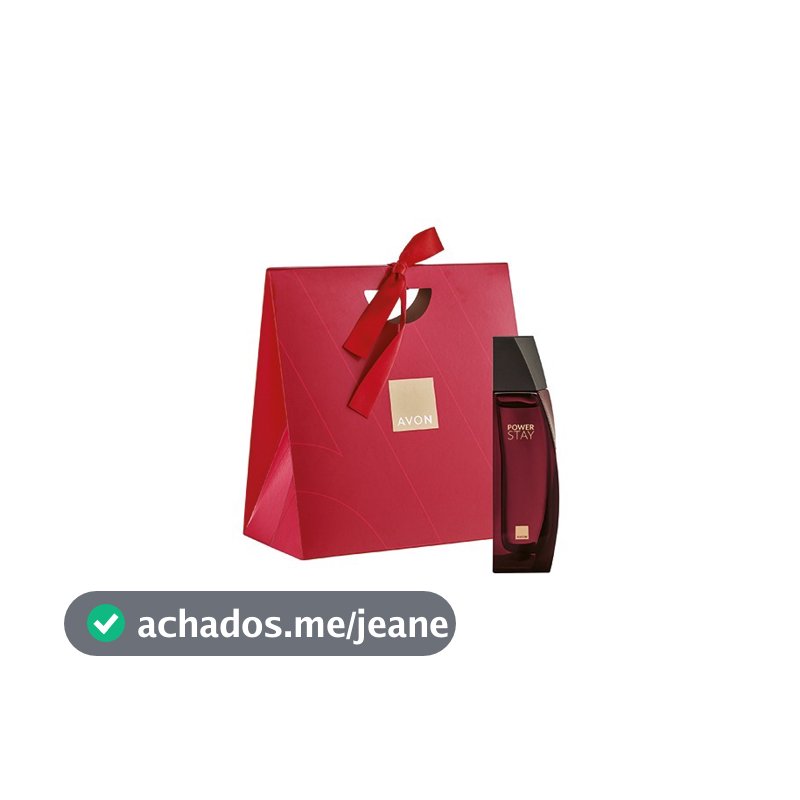Presente Power Stay Deo Parfum Avon + Sacola Especial Natal | 22h Fixação