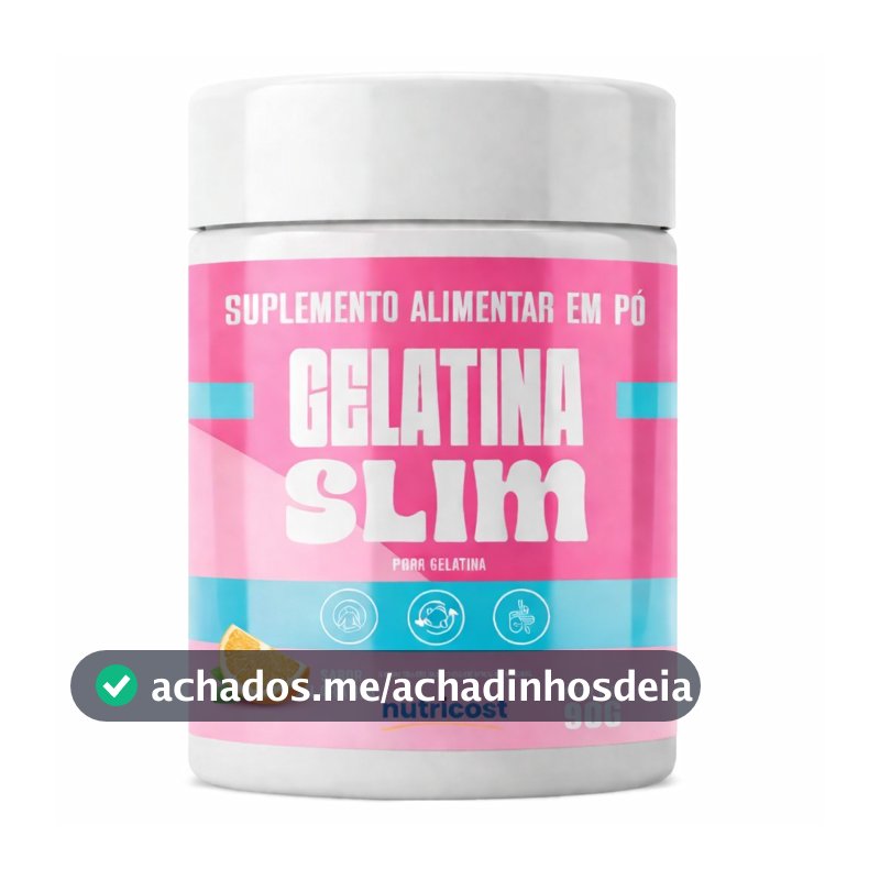 1 Gelatina Slim sabor Laranja 90 g Suplemento Alimentar Original Pronta Entrega Loja Credenciada