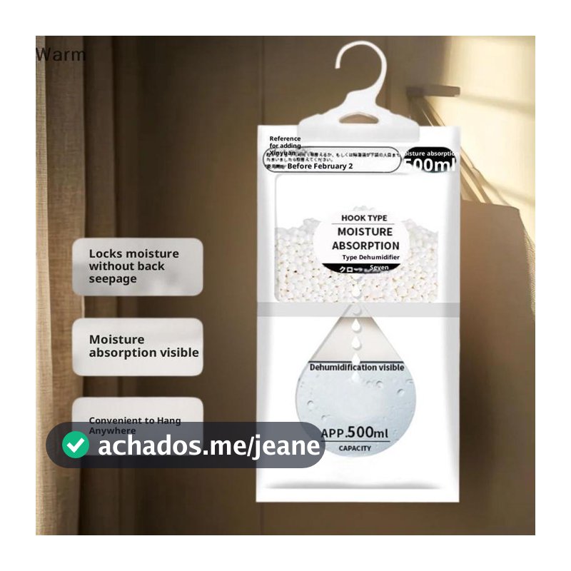 Quente 50g 5/10 Pçs Absorvente De Umidade Pendurado Secagem Roupas Desumidificador Guarda-Roupa Saco Seco Absorção Casa