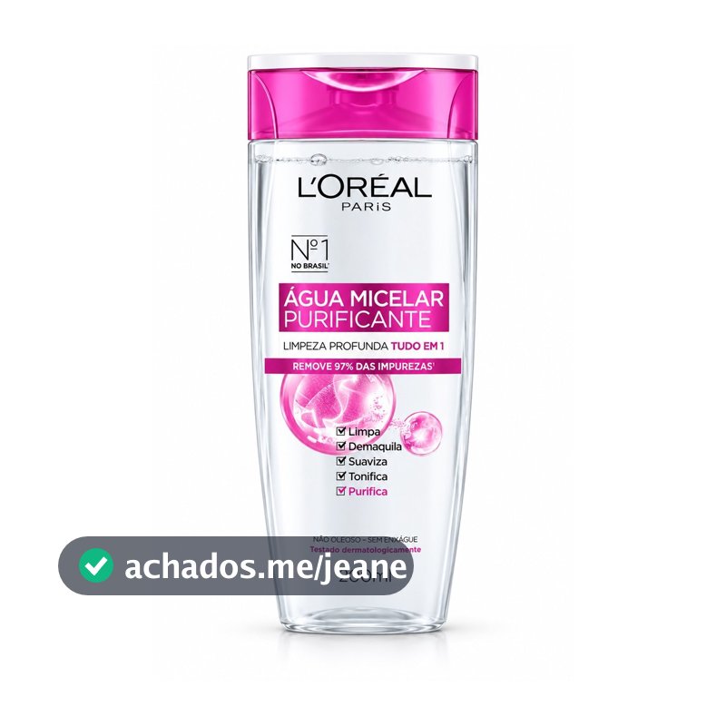 Água Micelar Loréal Paris 200ml Limpeza Profunda 5 Em 1 - Loréal