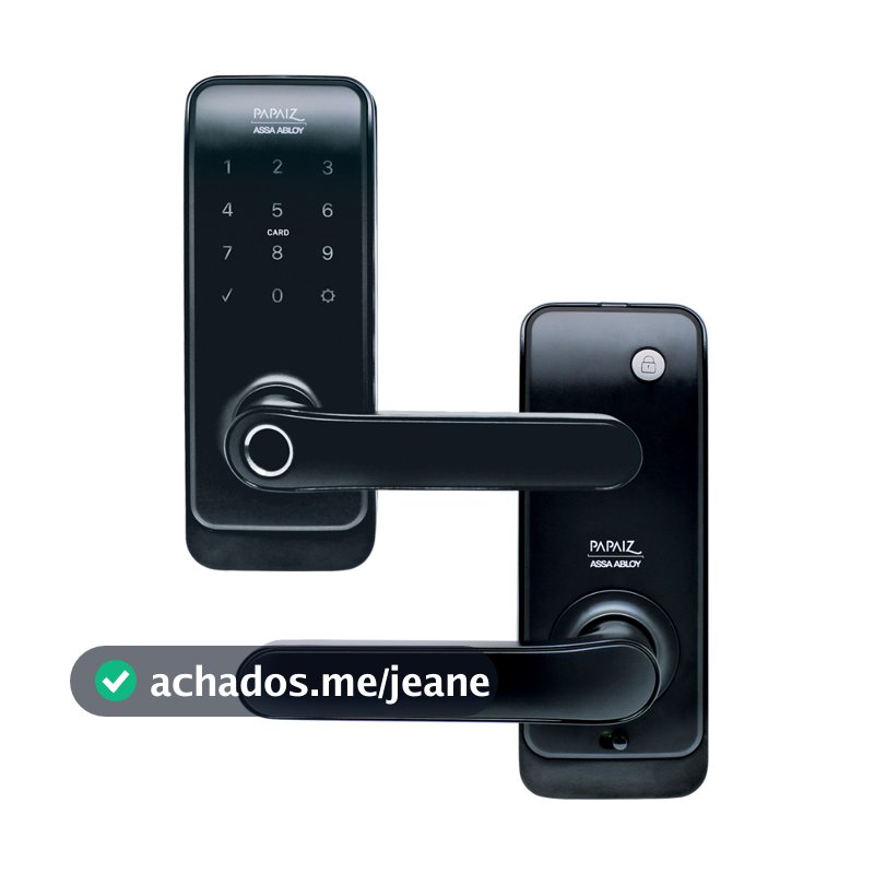 Fechadura Eletrônica Digital Smart Lock Com Biometria, Senha, Cartão E Chave SL205 - Papaiz