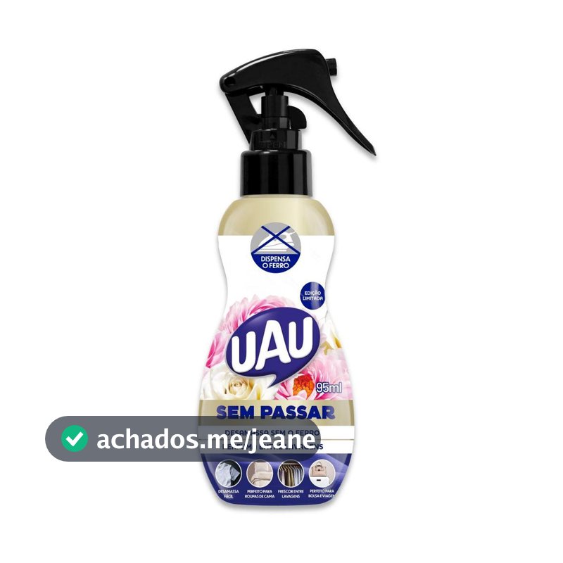 Sem Passar 95ml Uau Passa Roupas Perfumado
