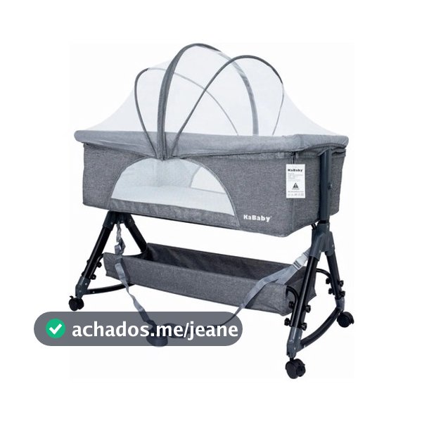 Berço Portátil Moises Co-bed Até 9 kg C/ Balanço Mosquiteiro e Cesto Luna - KaBaby