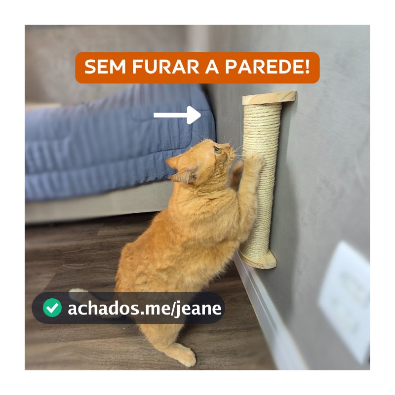 Gato Arranhador Parede Sisal Brinquedo Pet Poste