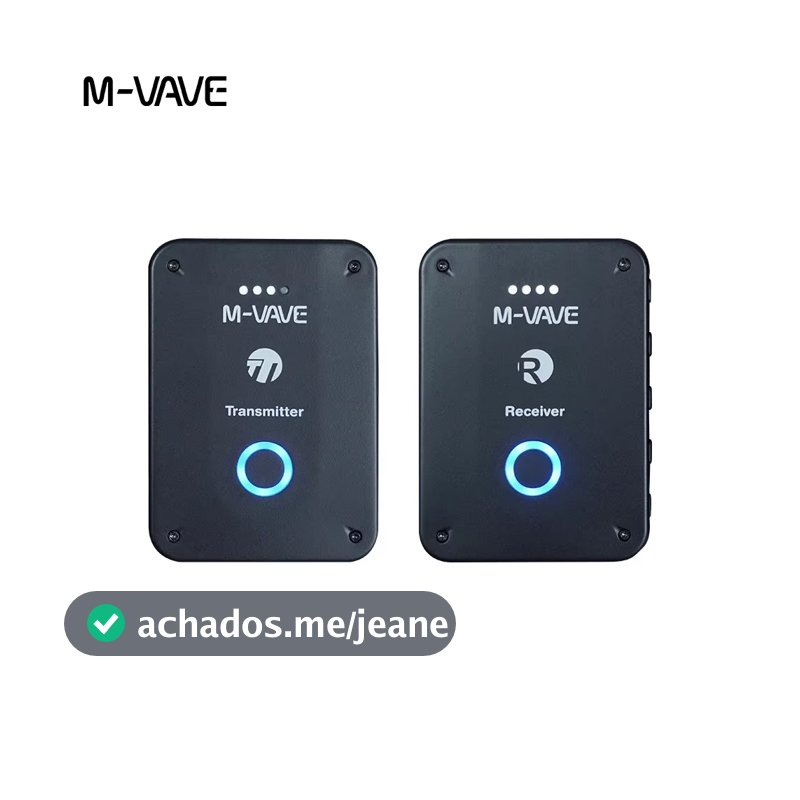 M-VAVE WP-9 Sistema de transmissão de monitoramento de retorno de ouvido sem fio de 2,4 GHz Receptor transmissor