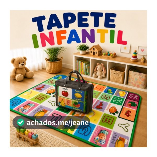 TAPETE INFANTIL TERMICO PARA BEBES ATIVIDADES EDUCATIVO 0,9X1,2M CRIANÇAS