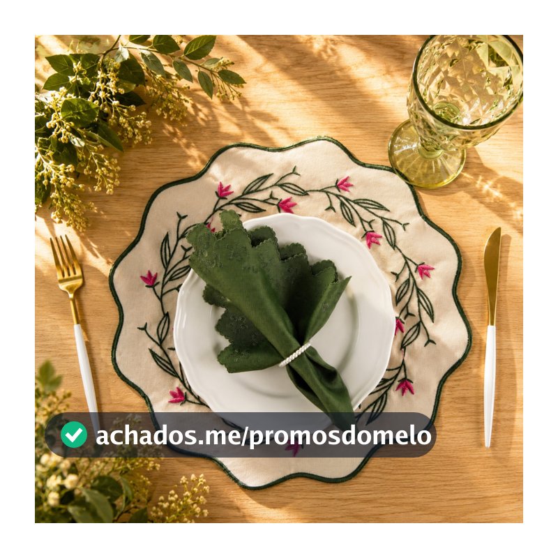 "Kit Americano até 12 Lugares : Sousplats e Guardanapos - Eleve a Elegância e Sofisticação da Sua Mesa !