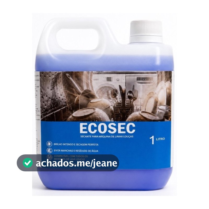 Secante E Abrilhantador Maquina De Lavar Louças Ecosec 1 Litro