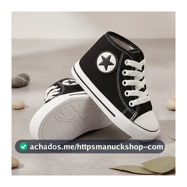 Tênis Infantil Botinha Cano Alto Star Leve Macio Dia Dia Confortável Bota Antiderrapante Promoção