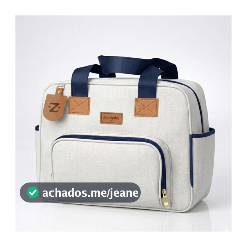 Bolsa Maternidade Grande Linho Premium Impermeável Saída Maternidade Bebê Elegante