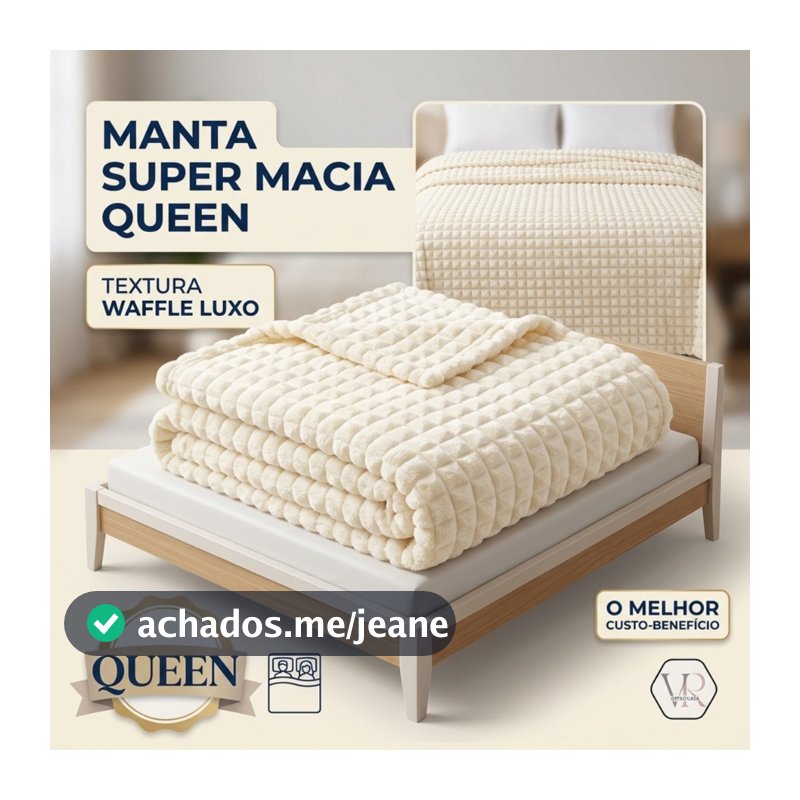 Cobertor Manta QUEEN Plush Coberta Willow Super Macia Gramatura 320gm2