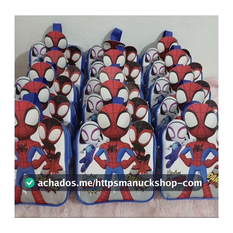 Kit Maleta lembrancinha de aniversário/ Maletinha 3D /  Spidey e seus amigos