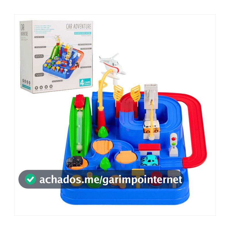 Pista de Carro Infantil Educativo Brinquedo Montessori
