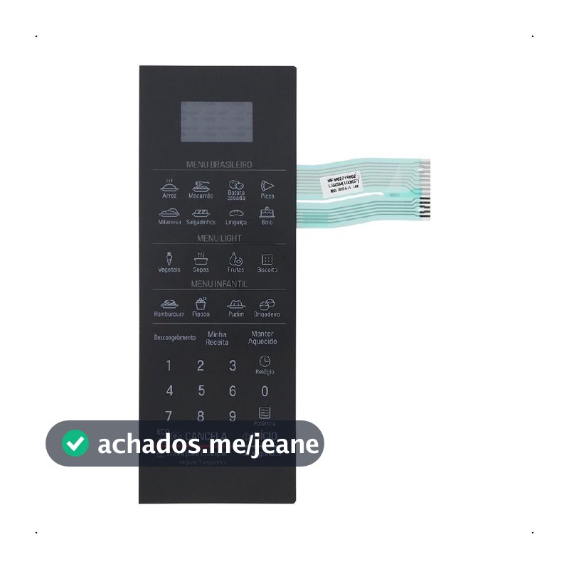 Teclado De Micro-ondas LG Mfm62719602 Mfm62719602