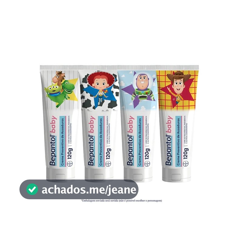 Creme para Assaduras Bepantol Baby Toy Story 120g 1 Unidade (Embalagem Sortida)