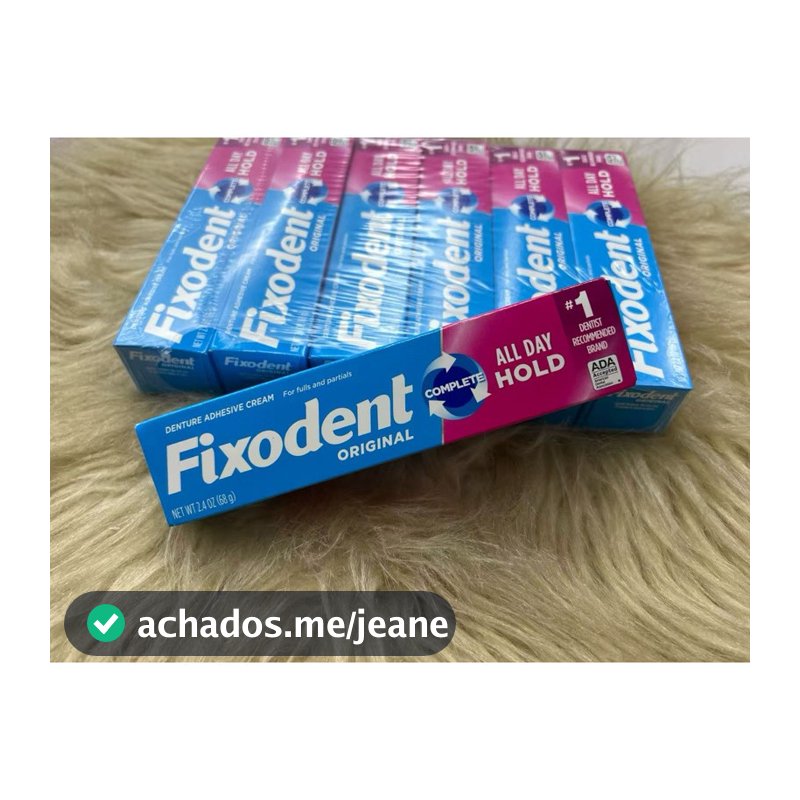 1 Fixodent Original 68g（1 turbo） 100% Original Fixador De Prótese Em Gel Sem Glúten