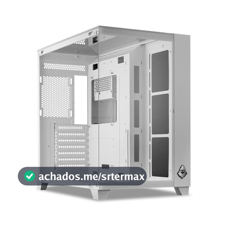 Gabinete Gamer Mancer CV550, Mid-Tower, Lateral de Vidro, Branco, MCR-CV550-WH