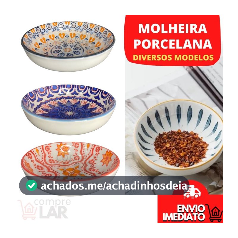 Petisqueira Molheira Mini Bowl de Cerâmica Porcelana Porta Molho Shoyu Sushi Cozinha Ingredientes