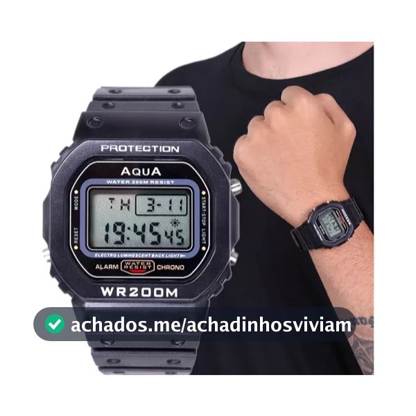 Relógio Masculino Aqua Digital Esportivo a Prova D'água