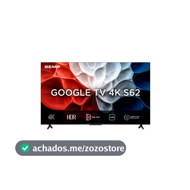 Smart Tv Semp 43 Polegadas S62 4k Uhd Google Tv 43s62