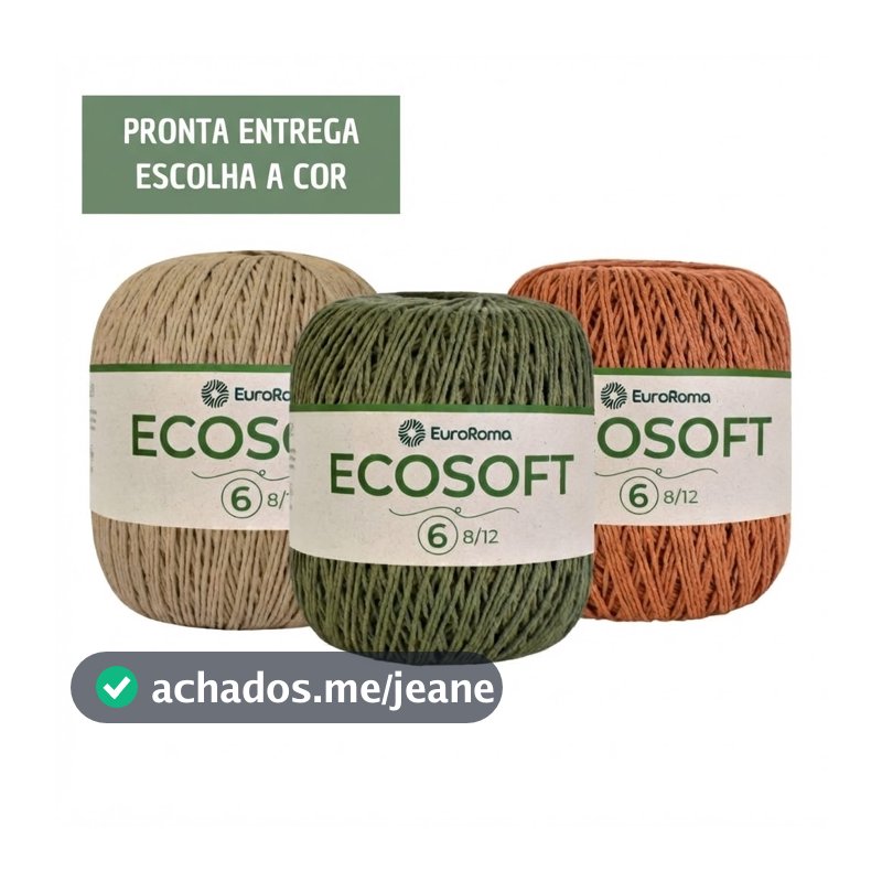 Barbante EuroRoma Ecosoft 422g Número 6 Fio Macio