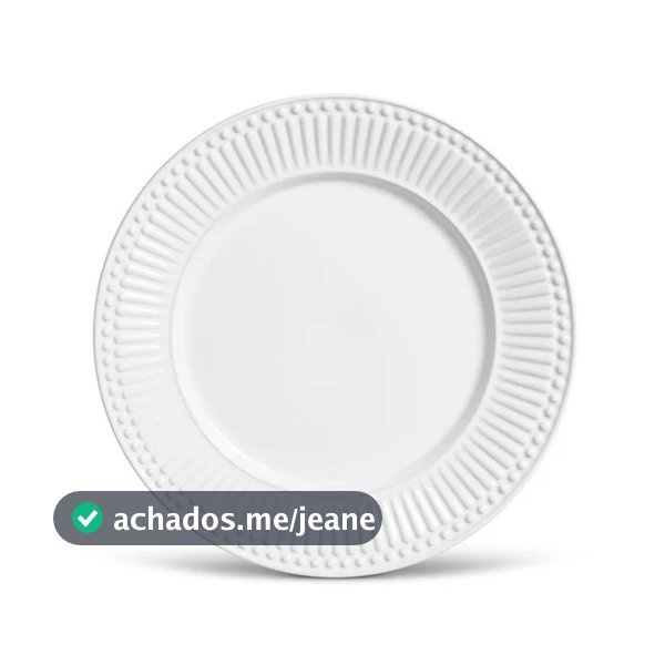 Conjunto C/ 6 Pratos Rasos Porto Brasil Ceramica