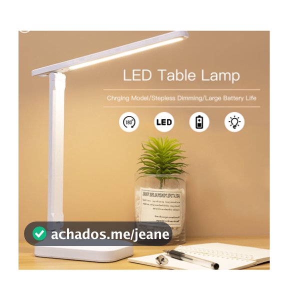 Luminária De Leitura recarregavel 16 LED touch Ajustável com 3 modos Para Lateral De Cama/Mesa/Estudo