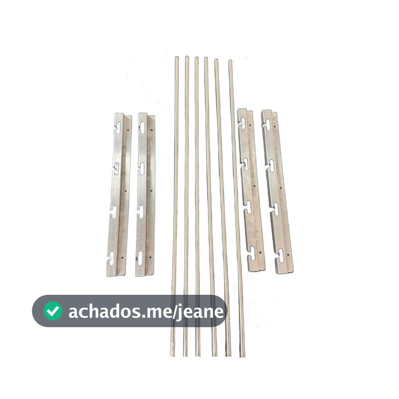 Suporte Para Churrasqueira Em Inox P/ Grelhas E Espetos