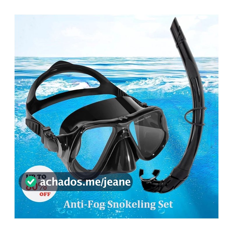 Máscara de snorkel para adultos Máscara de mergulho e kit de snorkel para óculos de mergulho de silicone para piscina