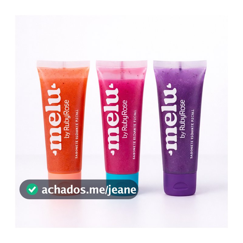SABONETE ESFOLIANTE FACIAL Melu by Ruby Rose 75g RR-4400