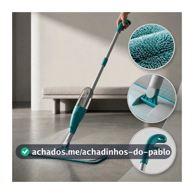 Mop Spray Com Reservatório Esfregão Vassoura Mágica
