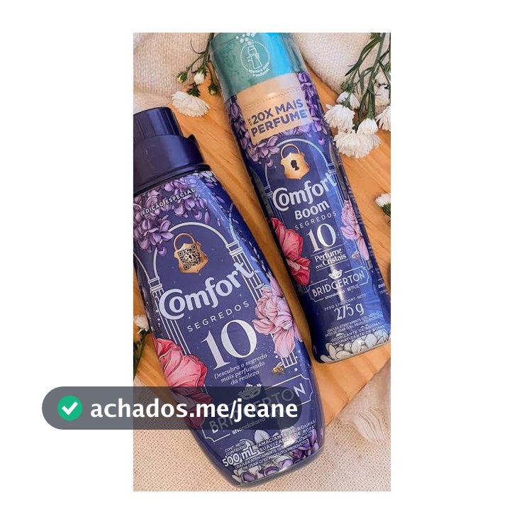 Amaciante500ml+boom Cristais Segredos Comfortbridgerton Kit2
