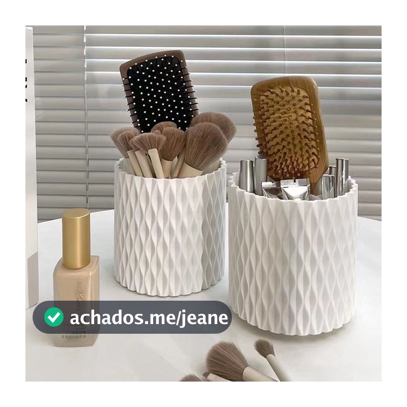 kit 3 Porta-Pinceis Giratório de 360° para pincéis de maquiagem(Enviar imediatamente)