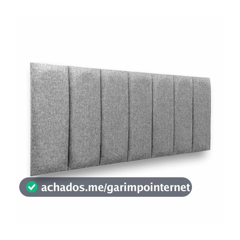 Luxo e Conforto na Sua Cama! Cabeceira Estofada Linho Premium 60cm Alta | Solteiro Casal Queen King | Box
