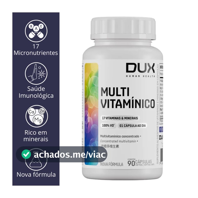 Multivitaminico (90CAPS E 30 CAPS) 17 VITAMINAS E MINERAIS - DUX HUMAN HEALTH