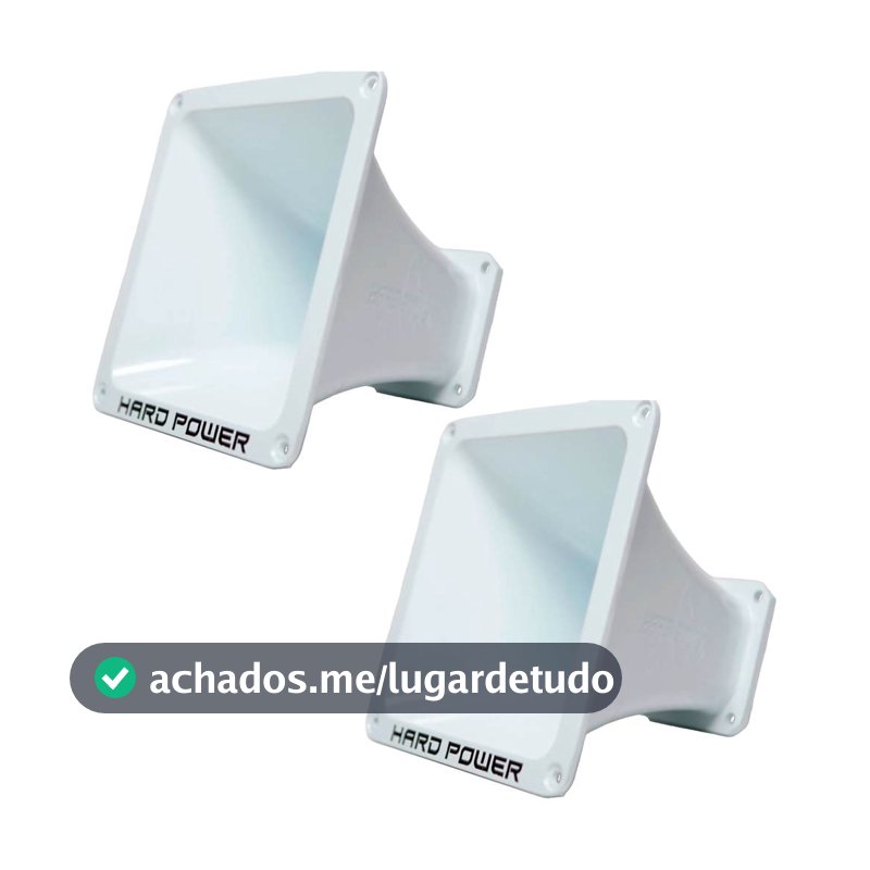 PAR BOCAL CONE CORNETA HARD POWER ALUMINIO L 2020 PARA DRIVER PARAFUSO 2 POLEGADAS LOGO PRETA