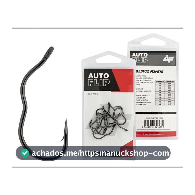 Kit Anzol de Pesca Mata Kail Pancing Automático Anti-Running com Barba Dupla e Aço Manganês