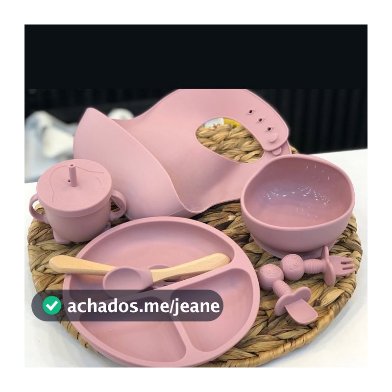 Kit 8 Peças de Talheres de Silicone para Bebês e Crianças