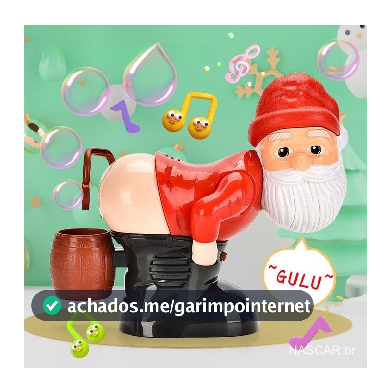 Brinquedo de Bolha de Papai Noel Elétrico com Som, Luz e Música, Brinquedo Interativo Engraçado, Presente de Natal, Brin
