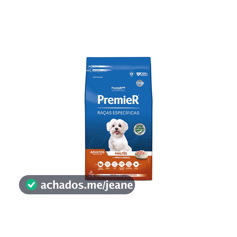 PREMIER RACAS ESPECIFICAS CAES ADULTOS MALTES PERU 2,5KG