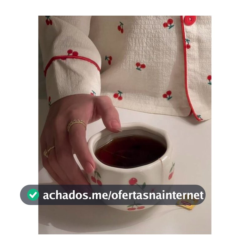 SOB ENCOMENDA: CANECA DE CERÂMICA DE CEREJA COM FLORES | LEIA DESCRIÇÃO DO PRODUTO