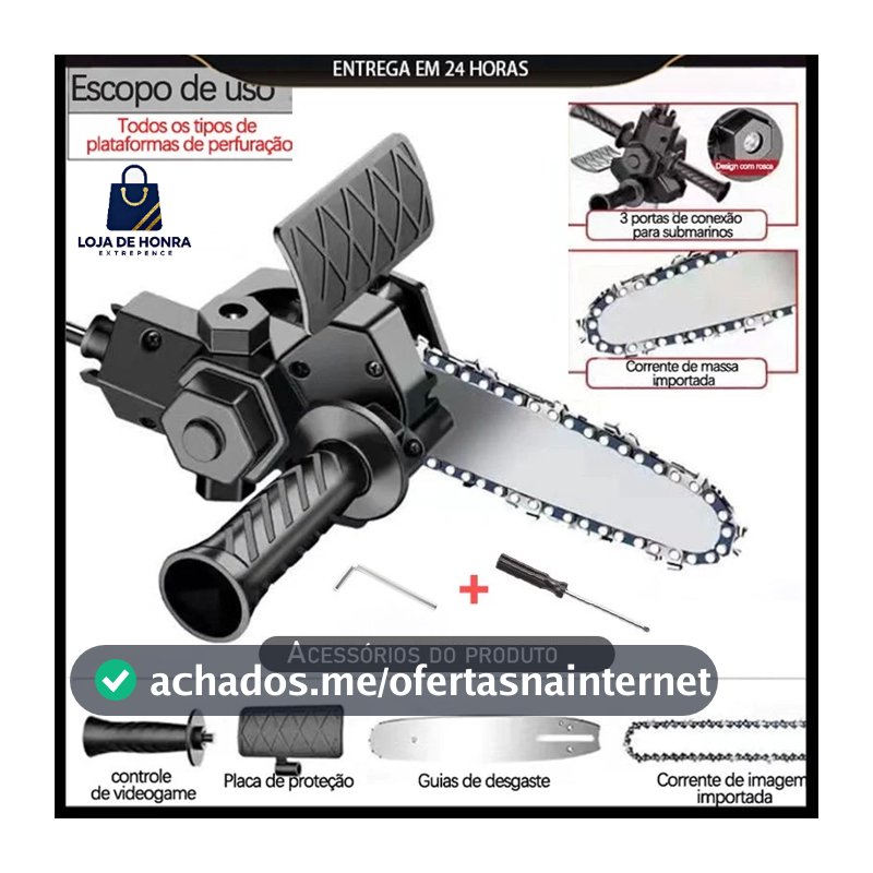 Motosserra Para Furadeira E Parafusadeira Adaptador Portátil