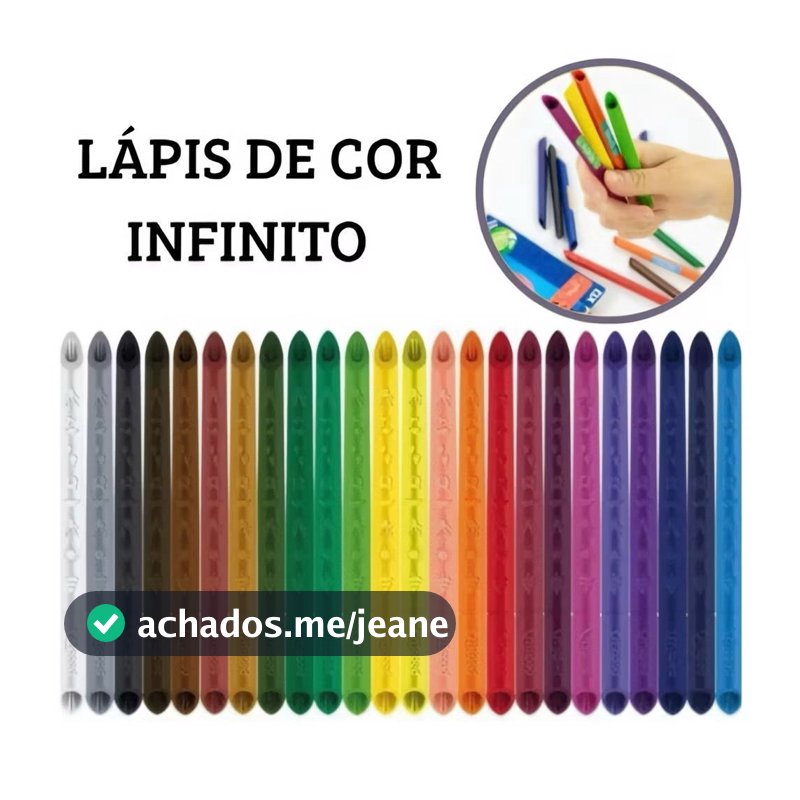 Lápis de Cor 12 E 24 Cores Infinity Color Peps Triangular Infinito Maped
