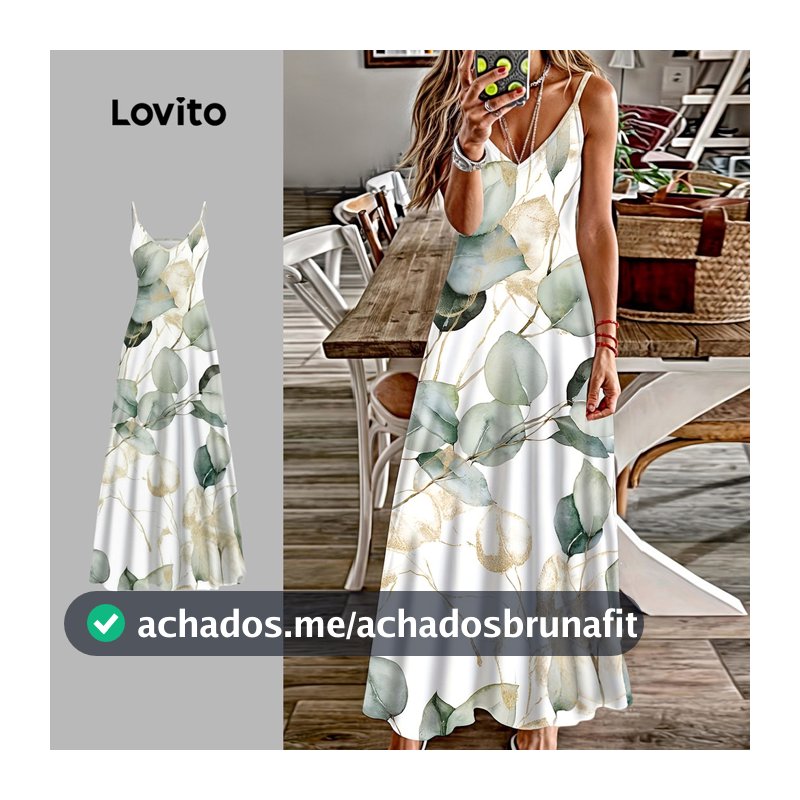 Lovito Nacional Vestido Casual Feminino Primavera/verão LK4LD398