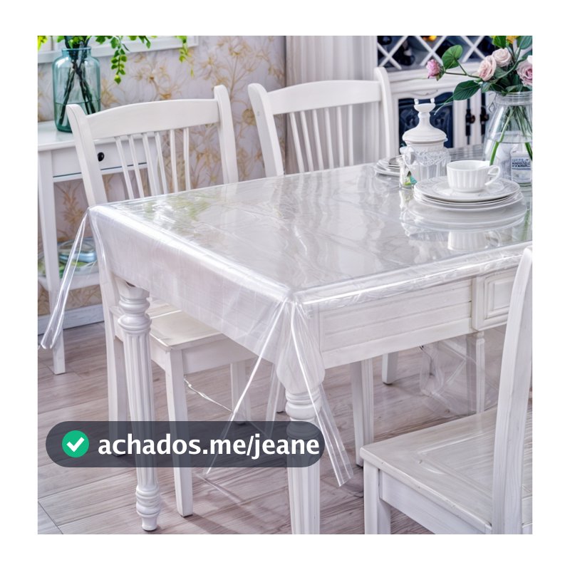Toalha de Mesa de Plástico Térmica 4 6 8 e 10 Lugares Impermeável Quadrada