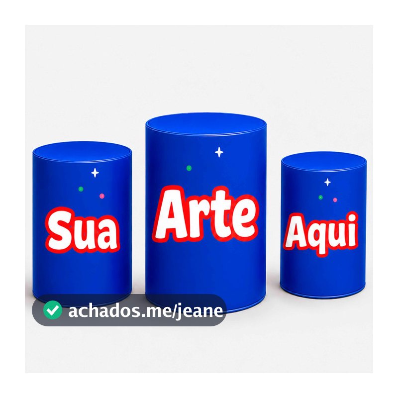 Kit 3 Capas De Cilindros Personalizado Sua Arte Aqui