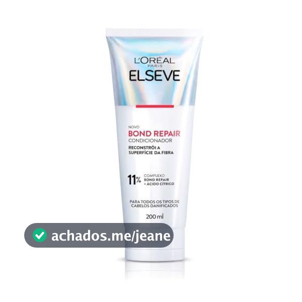 Condicionador de Reparação Molecular para Cabelos Danificados com Ácido Cítrico Elseve Bond Repair 200 mL